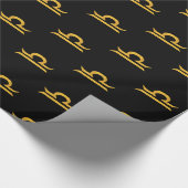 天秤座 ゴールド 星座 ラッピングペーパー (角)