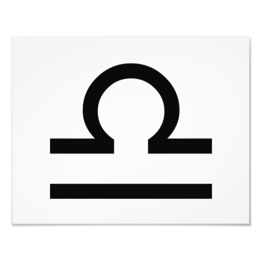 天秤座 フォトプリント            (正面)