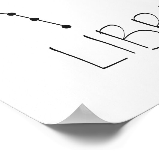 天秤座 ポスター (角)