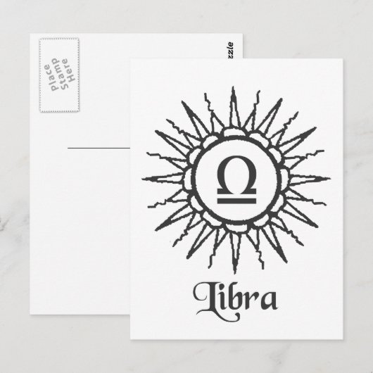 天秤座 ポストカード (正面/裏面)