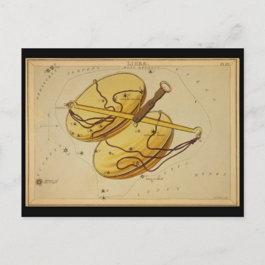 天秤座 ポストカード (正面)