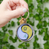 天秤座&メタルドッグ キーホルダー (手)