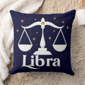 天秤座〔占星術の〕十二宮図の記号(星とはかりで測) クッション (ブランケット)