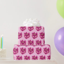 天秤座〔占星術の〕十二宮図コケットハートお誕生日ケーキ ラッピングペーパー