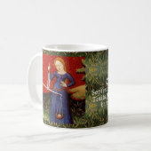 天秤座〔占星術の〕十二宮図サインはかりで測誕生日パーティー コーヒーマグカップ (正面左)