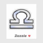 天秤座〔占星術の〕十二宮図サインアップリケスタイル シール (シート)