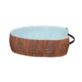 天秤座〔占星術の〕十二宮図サインオンマホガニーブラウンスタイルプリント アスレチックヘッドバンド (右)