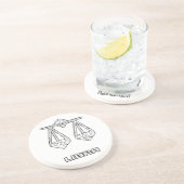 天秤座〔占星術の〕十二宮図サインコースター コースター (側面)