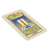 天秤座〔占星術の〕十二宮図サイン抽象芸術アートヴィンテージ マグネット (右側)