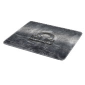 天秤座〔占星術の〕十二宮図シンボルシルバースチールスタイル カッティングボード (角)