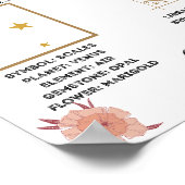 天秤座〔占星術の〕十二宮図ポスター ポスター (角)