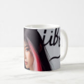 天秤座〔占星術の〕十二宮図ミュージシャンハープ コーヒーマグカップ (正面右)