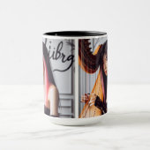 天秤座〔占星術の〕十二宮図ミュージシャンハープ マグカップ (中央)