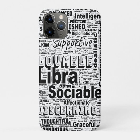 天秤座〔占星術の〕十二宮図ワードクラウドインスピレーション Case-Mate iPhoneケース (裏)