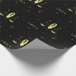 天秤座〔占星術の〕十二宮図占星術星記号グラデーション ラッピングペーパー