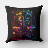 天秤座〔占星術の〕十二宮図天測デザイン装飾用クッション クッション (裏面)