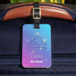 天秤座〔占星術の〕十二宮図星印占星術星座 ラゲッジタグ