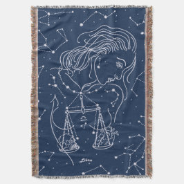 天秤座〔占星術の〕十二宮図標識 スローブランケット