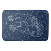 天秤座〔占星術の〕十二宮図標識 バスマット (正面)