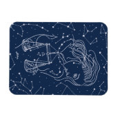 天秤座〔占星術の〕十二宮図標識 マグネット (横)