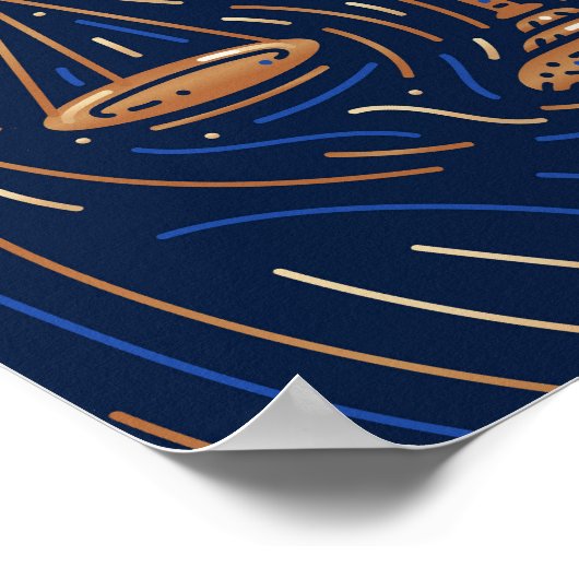 天秤座〔占星術の〕十二宮図標識 |〔占星術の〕十二宮図デジタルプリント ポスター (角)