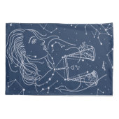 天秤座〔占星術の〕十二宮図標識 枕カバー (裏面)