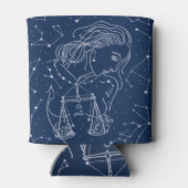 天秤座〔占星術の〕十二宮図標識 缶クーラー (裏面)