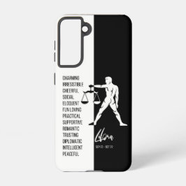 天秤座〔占星術の〕十二宮図標識 SAMSUNG GALAXY S21ケース