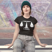 天秤座〔占星術の〕十二宮図標識 Tシャツ