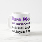 天秤座〔占星術の〕十二宮図母の日コーヒーマグ コーヒーマグカップ (正面左)