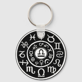 天秤座〔占星術の〕十二宮図 キーホルダー
