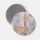 天秤座〔占星術の〕十二宮図 マグネット (正面/裏面)