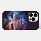 天秤座〔占星術の〕十二宮図 iPhoneケース (裏面横)