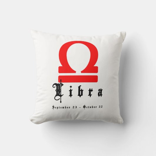 天秤座、占星術、〔占星術の〕十二宮図、占星術 クッション (正面)