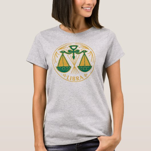 天秤座 星座占い ギフト Tシャツ (正面)
