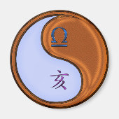 天秤座・木の亥年 マグネット (正面)