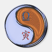 天秤座・木の寅年 マグネット (正面)