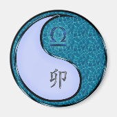 天秤座 & 水うさぎ年 マグネット (正面)