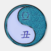 天秤座 & 水の牛 マグネット (正面)