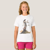 天秤座 – 水彩の女神 Tシャツ (正面フル)