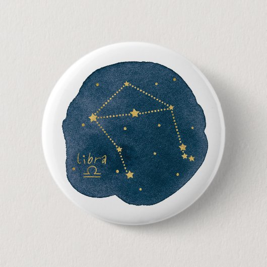天秤座 缶バッジ (正面)