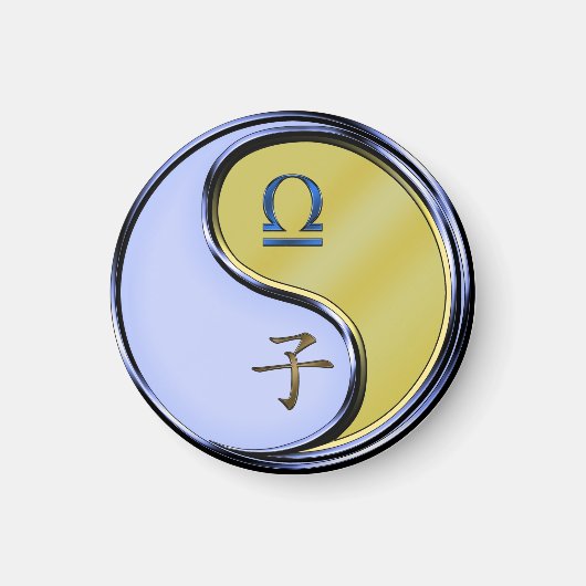 天秤座 & 金鼠 マグネット (正面)