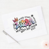 天秤座 長方形シール (封筒)