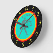 天秤時計 ラウンド壁時計 (傾斜)