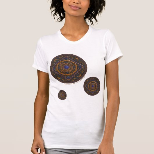 天秤羅曼荼羅女性用軽シャツ Tシャツ (正面)