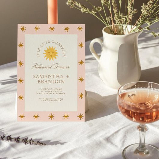 天空お洒落フォークリハーサルディナー 招待状