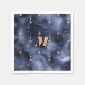 天空お祝いタロットカードハンドアストロガー スタンダードカクテルナプキン (正面)