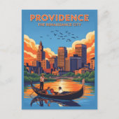 天空と日没 ポストカード (正面)