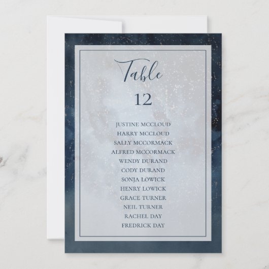 天空と枠テーブル座席図 (正面)