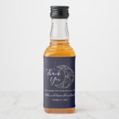 天空と金ゴールドムーン結婚ズテーマC リキュールボトルラベル (正面)